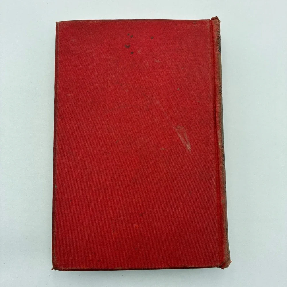 Antique The Poetical Works of Sir Walter Scott Hurst & Co Red Gilt Floral 1887
